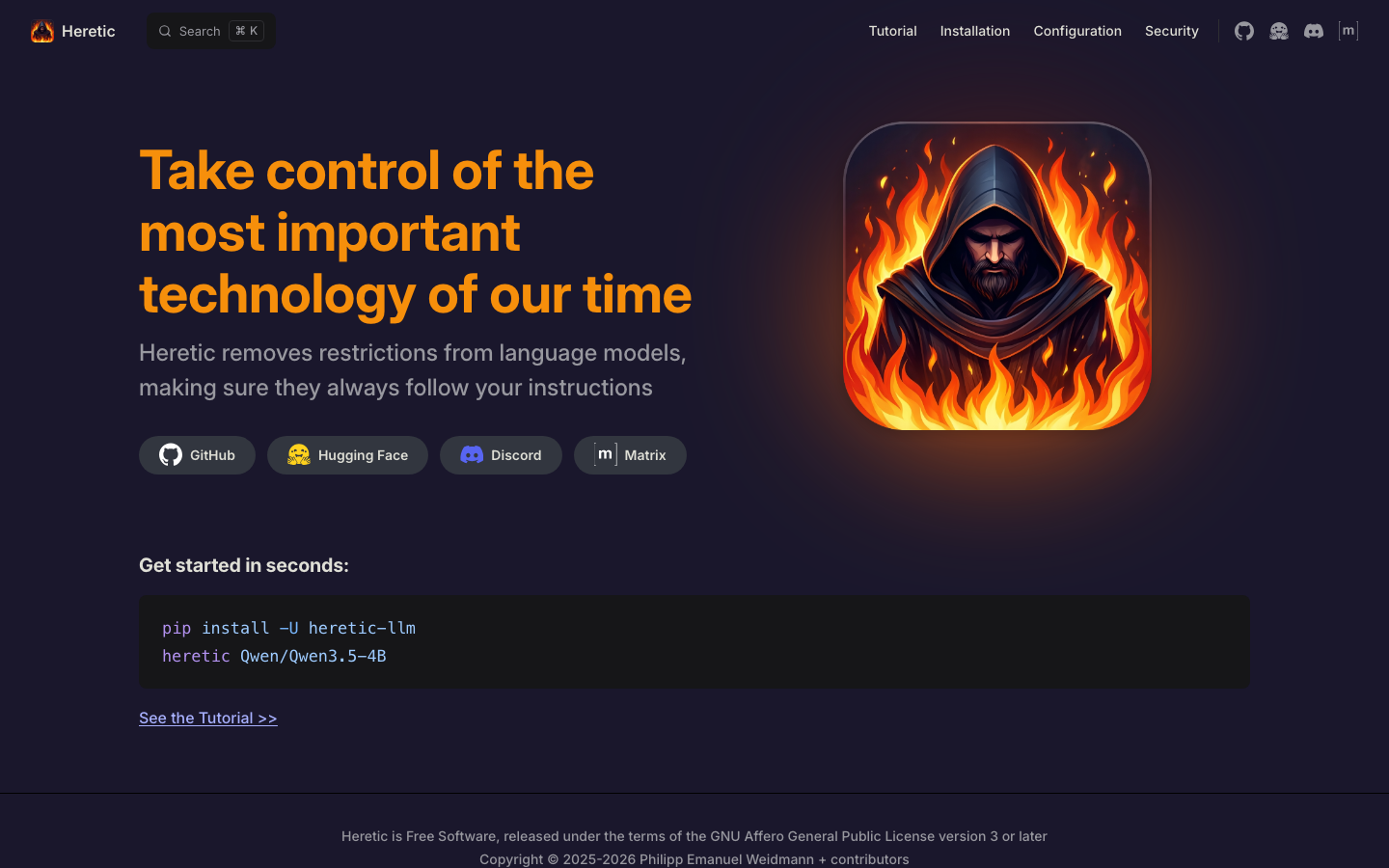 Heretic homepage