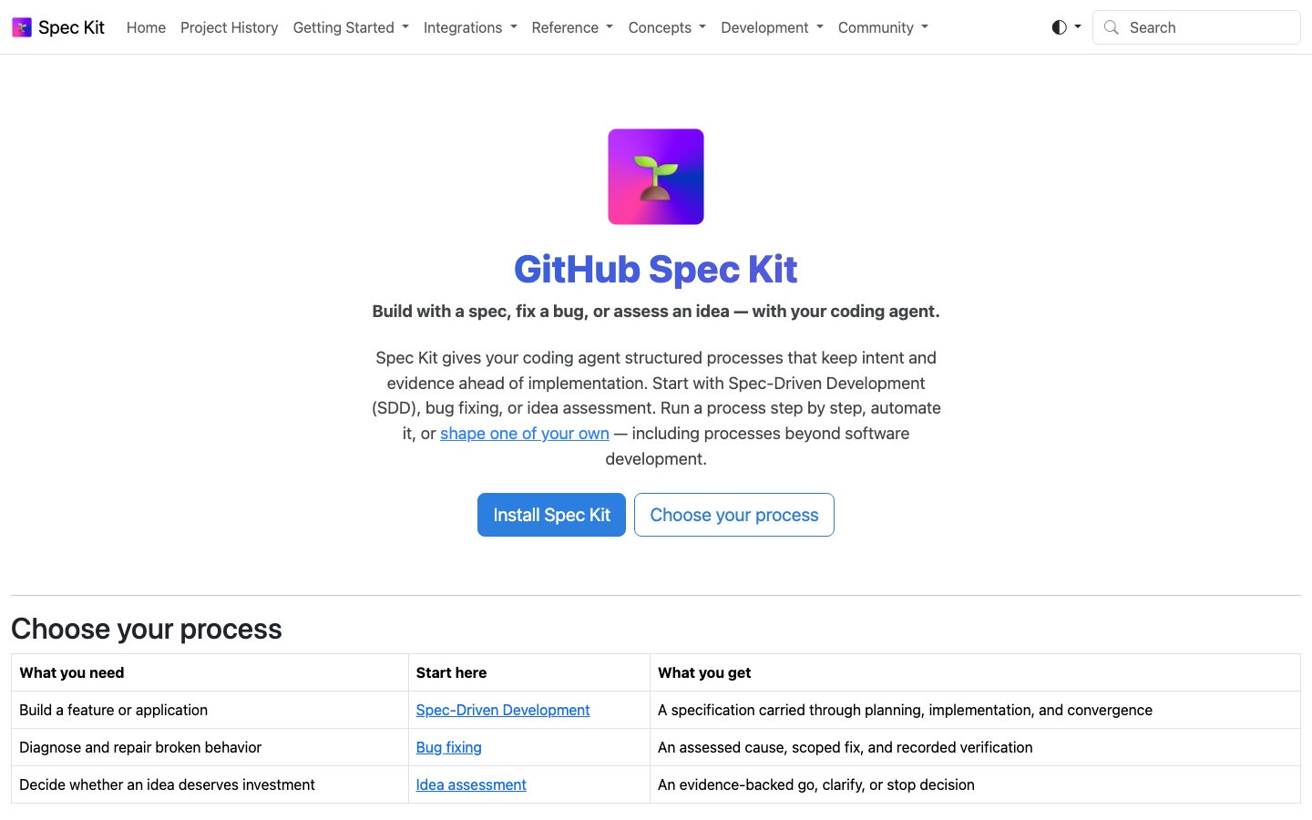 Spec Kit screenshot